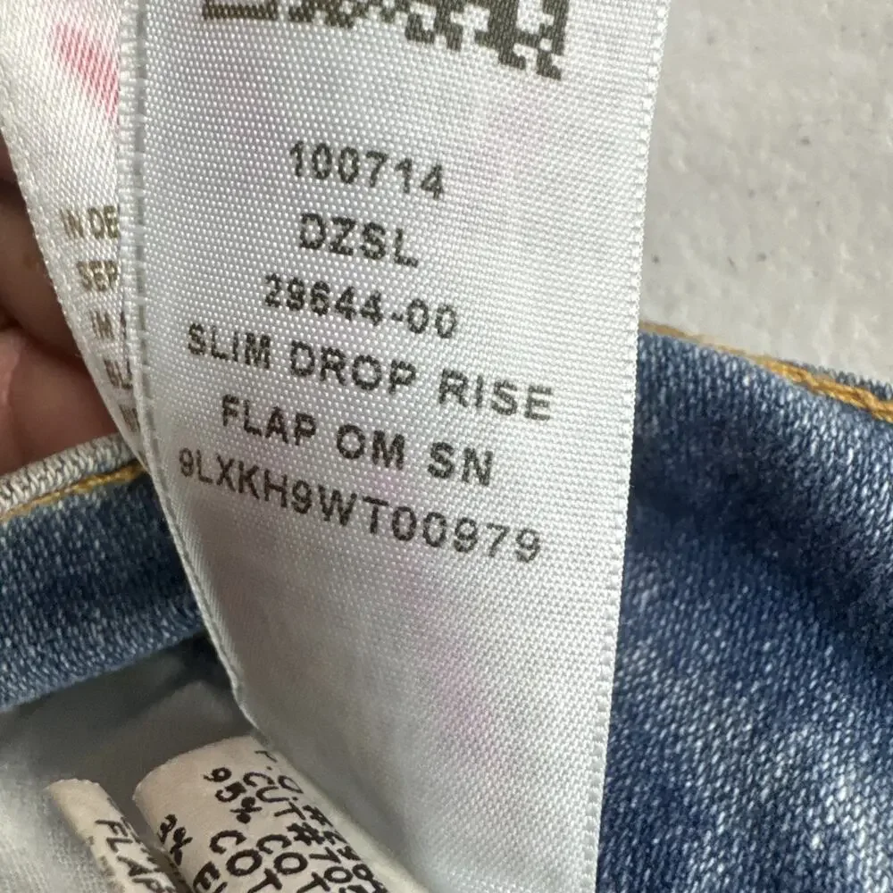 True Religion Slim Drop Mens Jeans Gray Wash Relaxed Denim Size 36